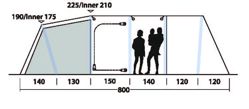 Outwell Knoxville 7SA Inflatable Tent - 2023 Model-3